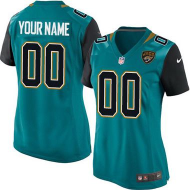 Women's Nike Jacksonville Jaguars Customized 2013 Green Game Jersey