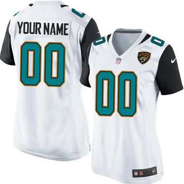 Women's Nike Jacksonville Jaguars Customized 2013 White Game Jersey