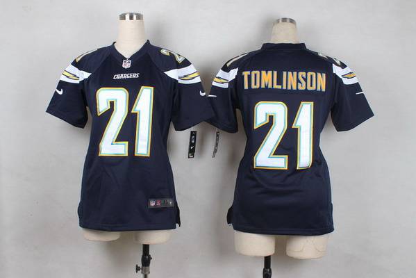 Women's San Diego Chargers #21 LaDainian Tomlinson 2013 Nike Navy Blue Game Jersey