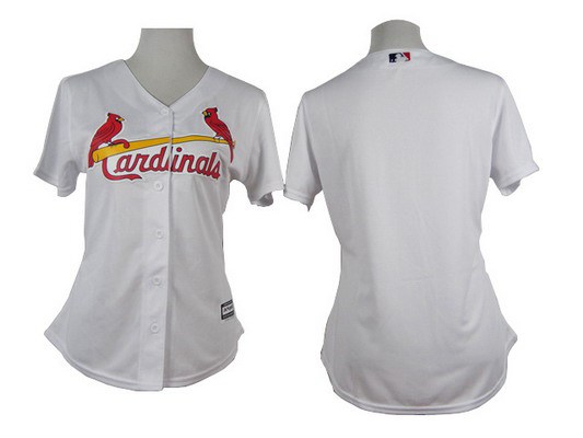 Women's St. Louis Cardinals Blank White Jersey