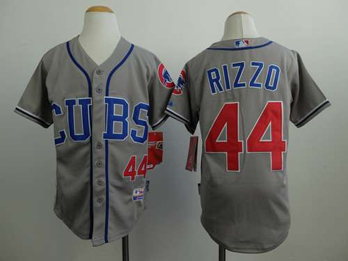 Youth Chicago Cubs #44 Anthony Rizzo 2014 Gray Jersey