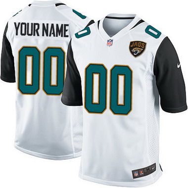 Youth Nike Jacksonville Jaguars Customized 2013 White Game Jersey