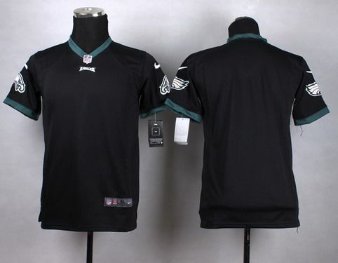 Youth Philadelphia Eagles Blank Nike Black Game Jersey