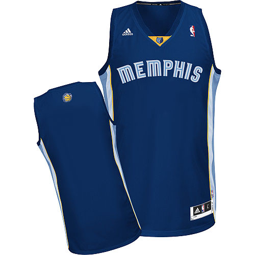 Memphis Grizzlies Blank Navy Blue Swingman Jersey