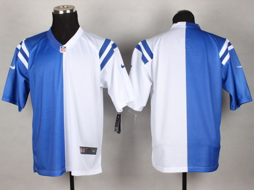 Nike Indianapolis Colts Blank Blue/White Two Tone Elite Jersey