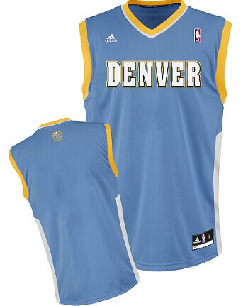 Denver Nuggets Blank Light Blue Swingman Jersey