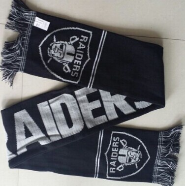 Oakland Raiders Black Scarf