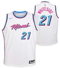 Nike Heat #21 Hassan Whiteside White NBA Swingman City Edition Jersey